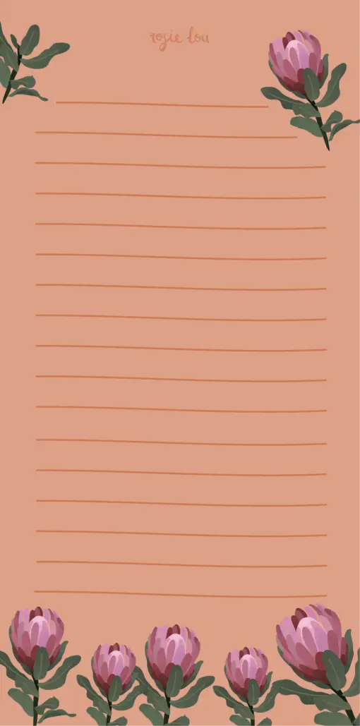 Perfect Protea Magnetic Notepad - Image 3