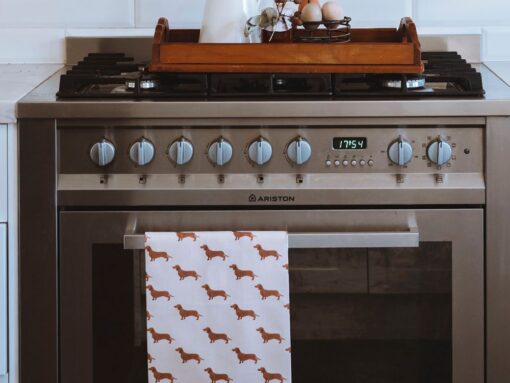 Sausage Dog Tea Towel
