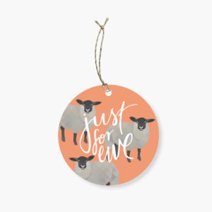Just For Ewe Gift Tag