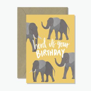 Elephant | Herd its your Birthday Card