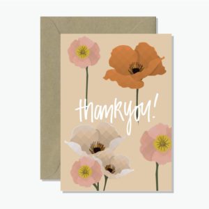 Thank You Poppy Greeting Card