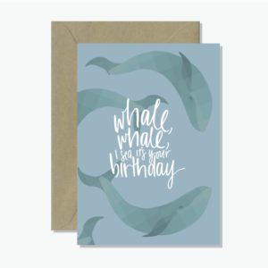 Whale Birthday Greeting Card