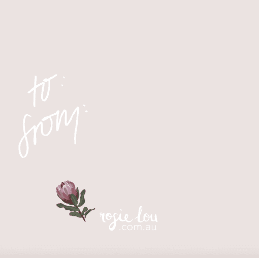 Protea Round Gift Tag - Image 2