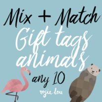 Mix + Match | Animal Gift Tag - any 10