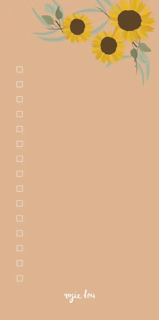 Sunflower Magnetic Notepad - Image 5