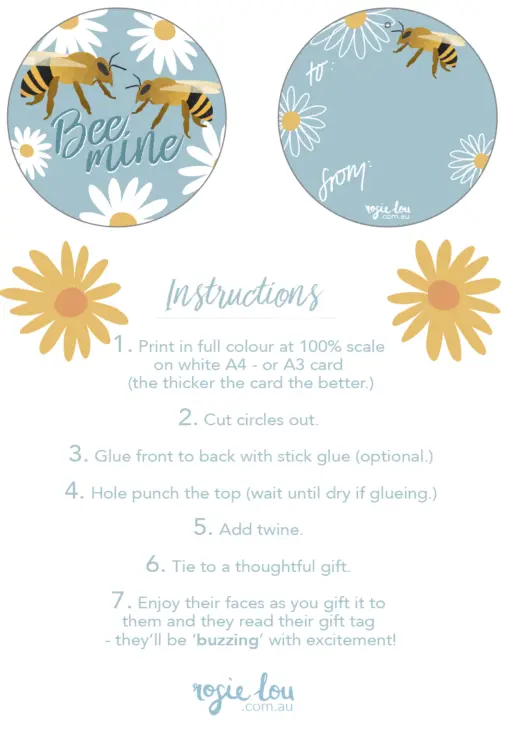 Free Valentine's Gift Tag Download - Image 6