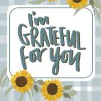 Grateful! Gingham | Pack of Seeds | Sunflower Seeds