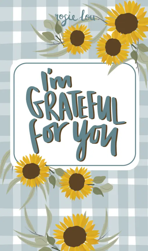 Grateful! Gingham | Pack of Seeds | Sunflower Seeds