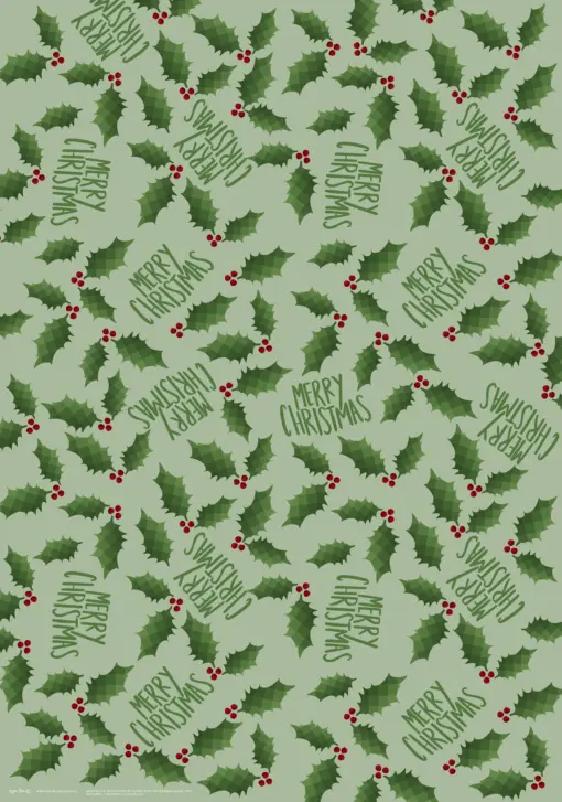 Gift Wrap | Holly Jolly | 3pk