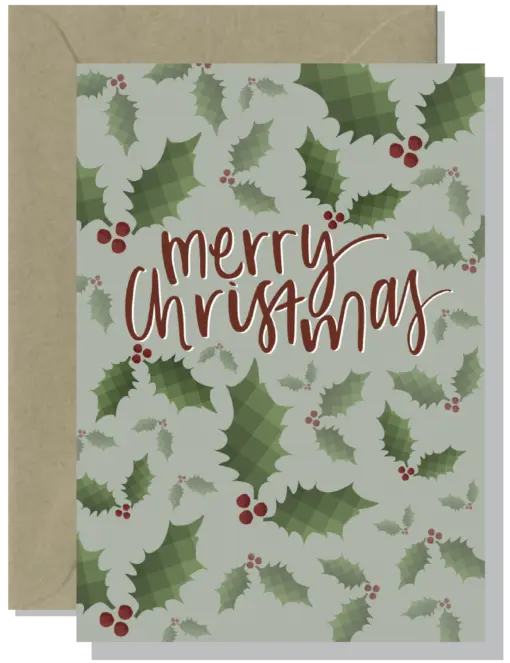 Merry Christmas Holly | Christmas Card