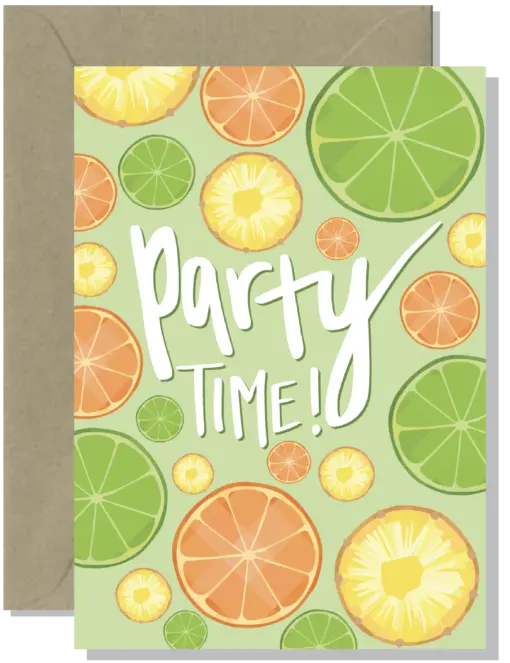 Party Time Citrus | Greeting Card