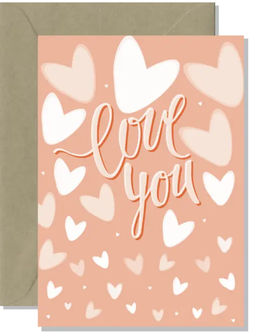 Love You Hearts | Greeting Card